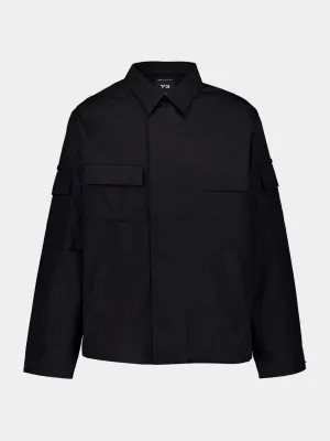 Black Field Shirt Jacket