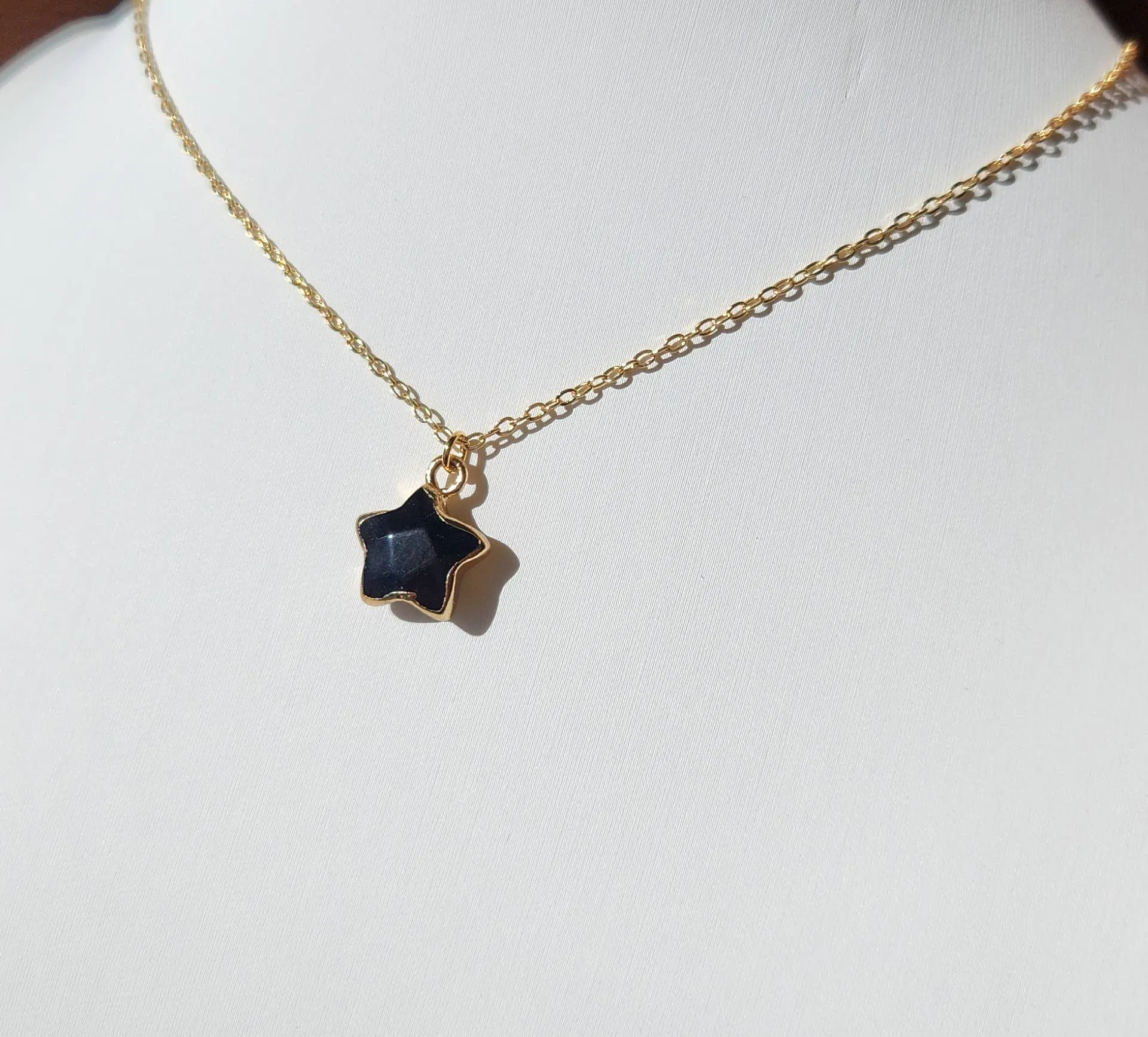 Black Onyx Star Choker