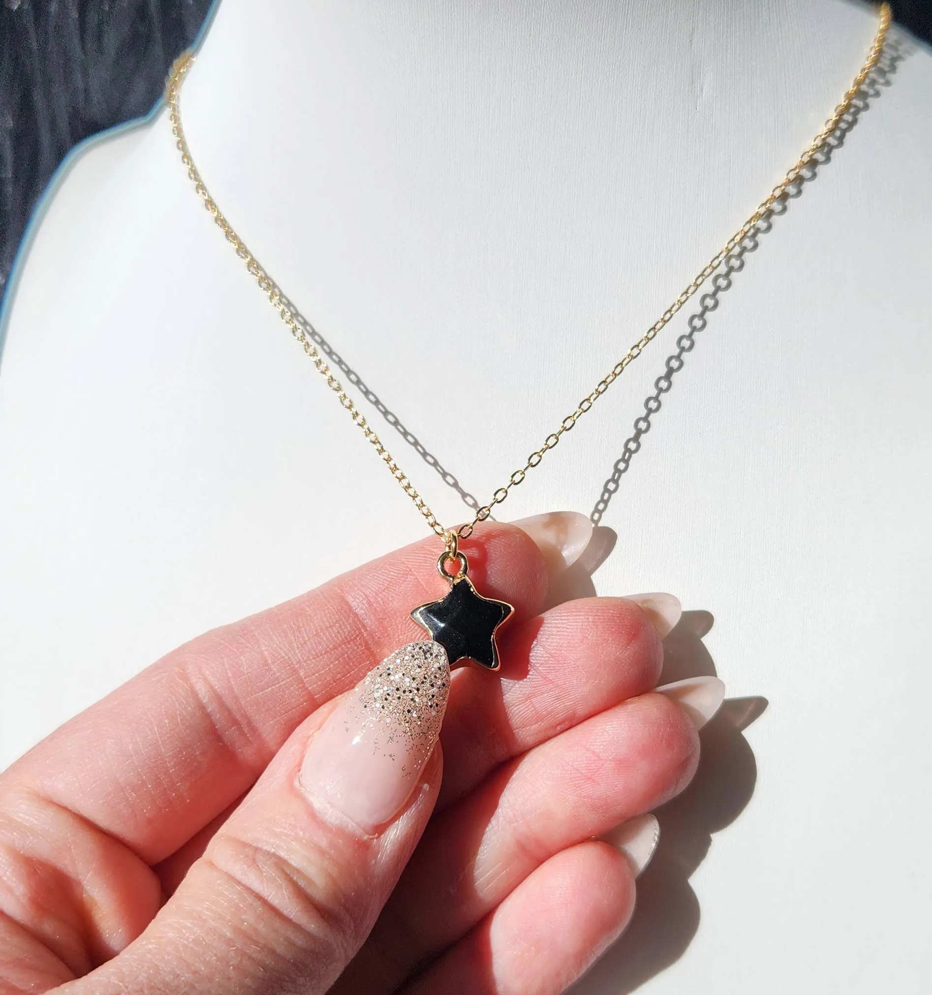 Black Onyx Star Choker