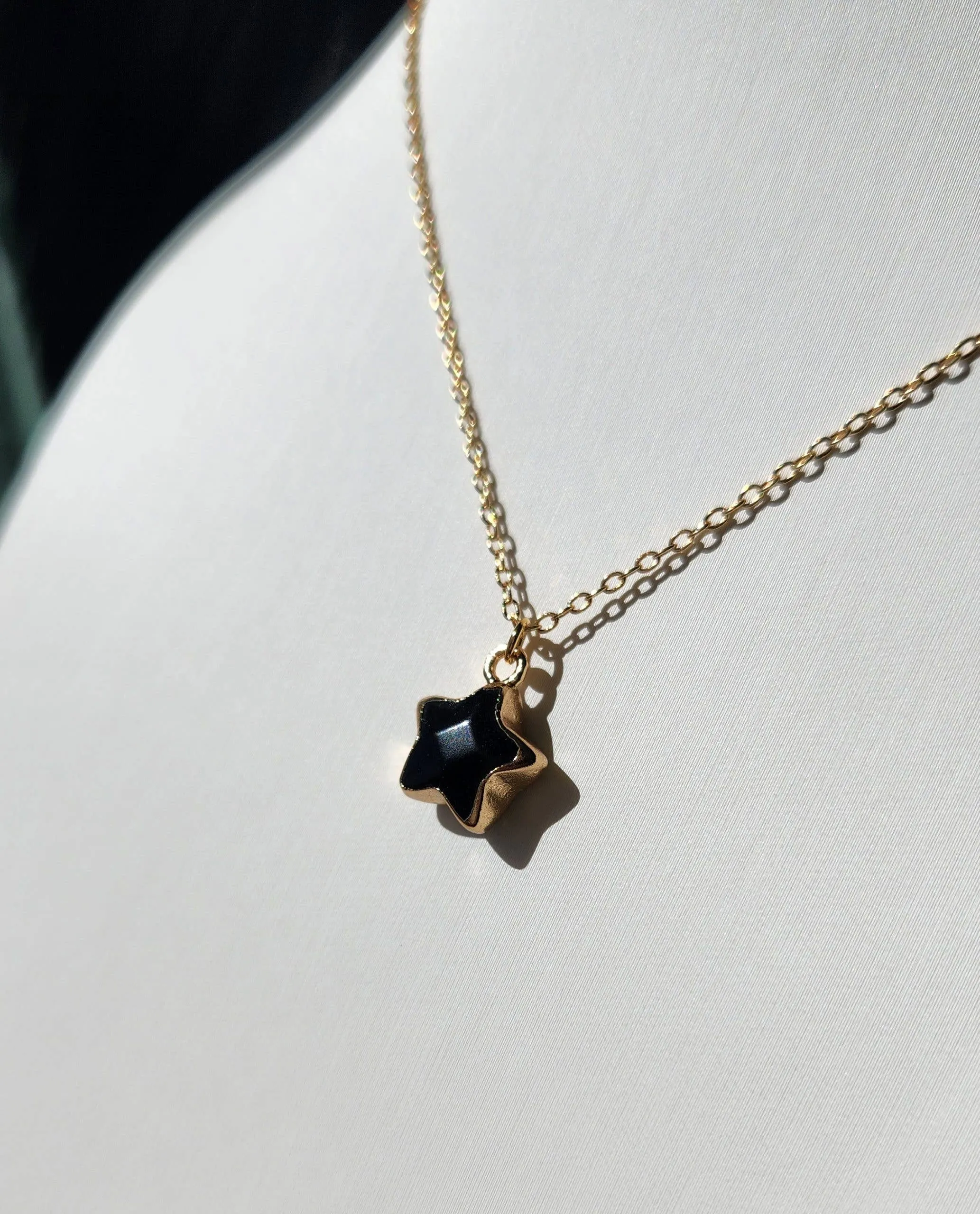 Black Onyx Star Choker