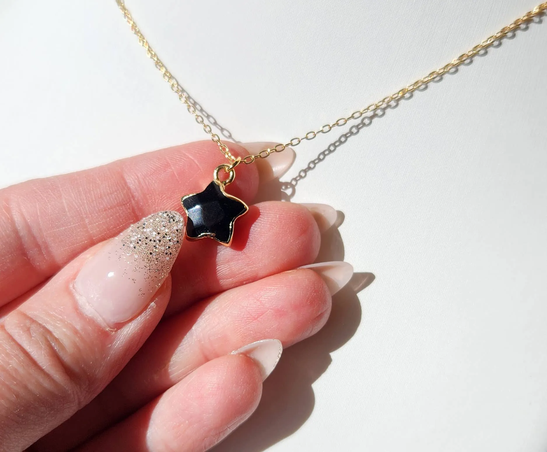 Black Onyx Star Choker