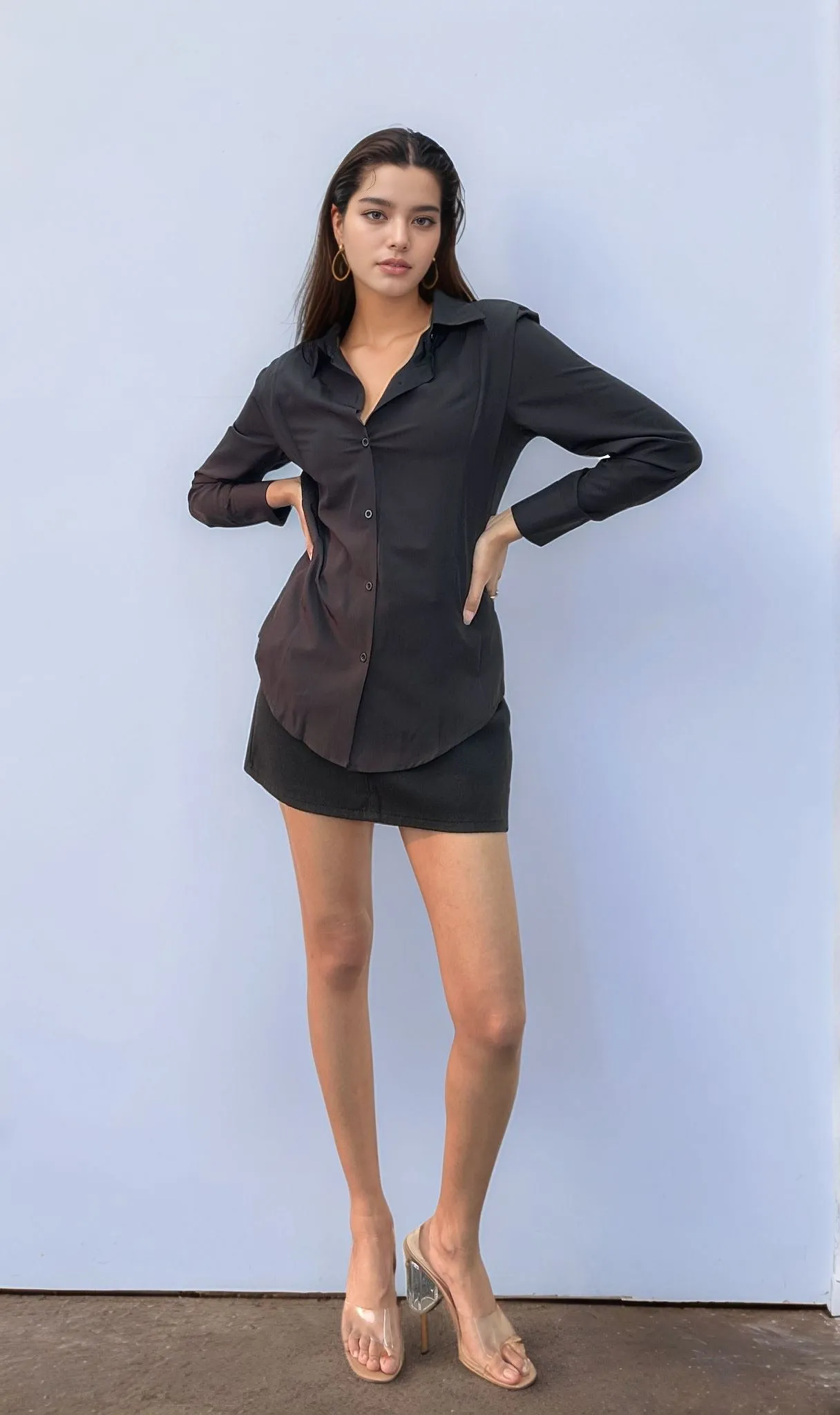 Black Solid Shirt