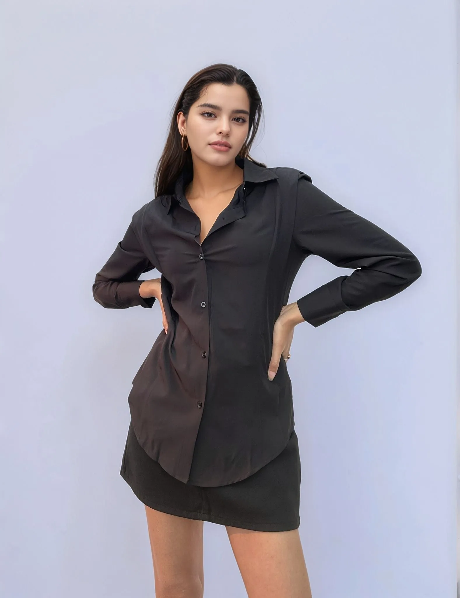 Black Solid Shirt
