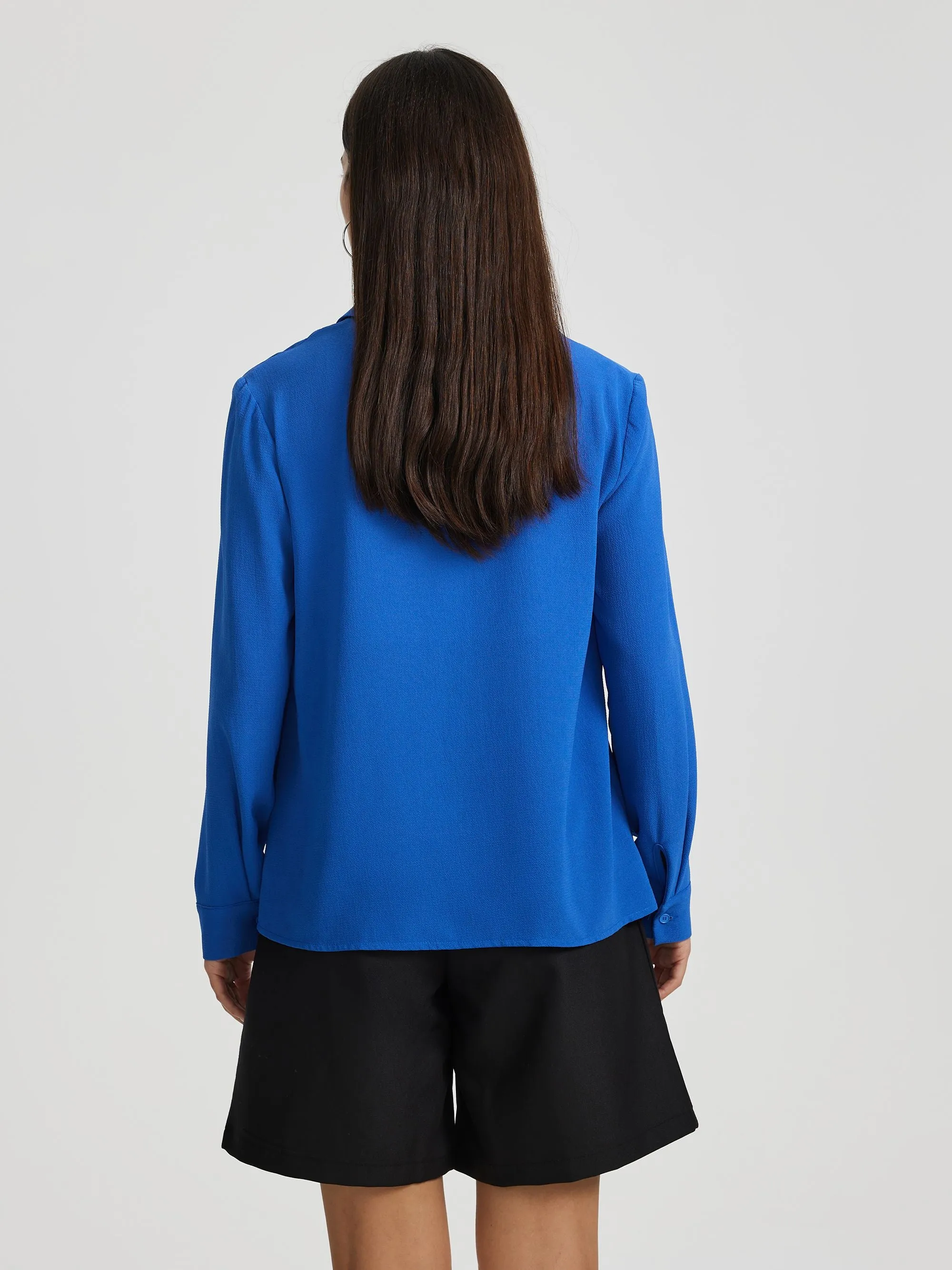 Blue Front Buttoned Full Sleeve Shirt
