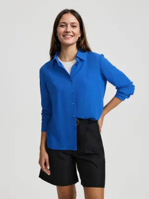 Blue Front Buttoned Full Sleeve Shirt