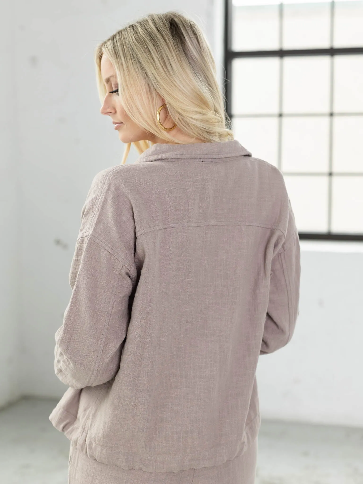 Bobi Collar Pocket Cropped Jacket