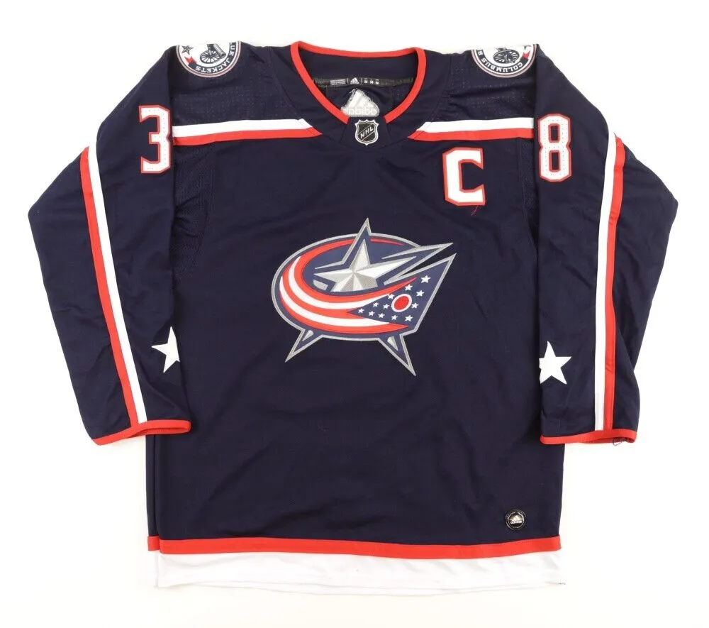 Boone Jenner Signed Columbus Blue Jacket Captain's Jersey (JSA COA) All Star Ctr