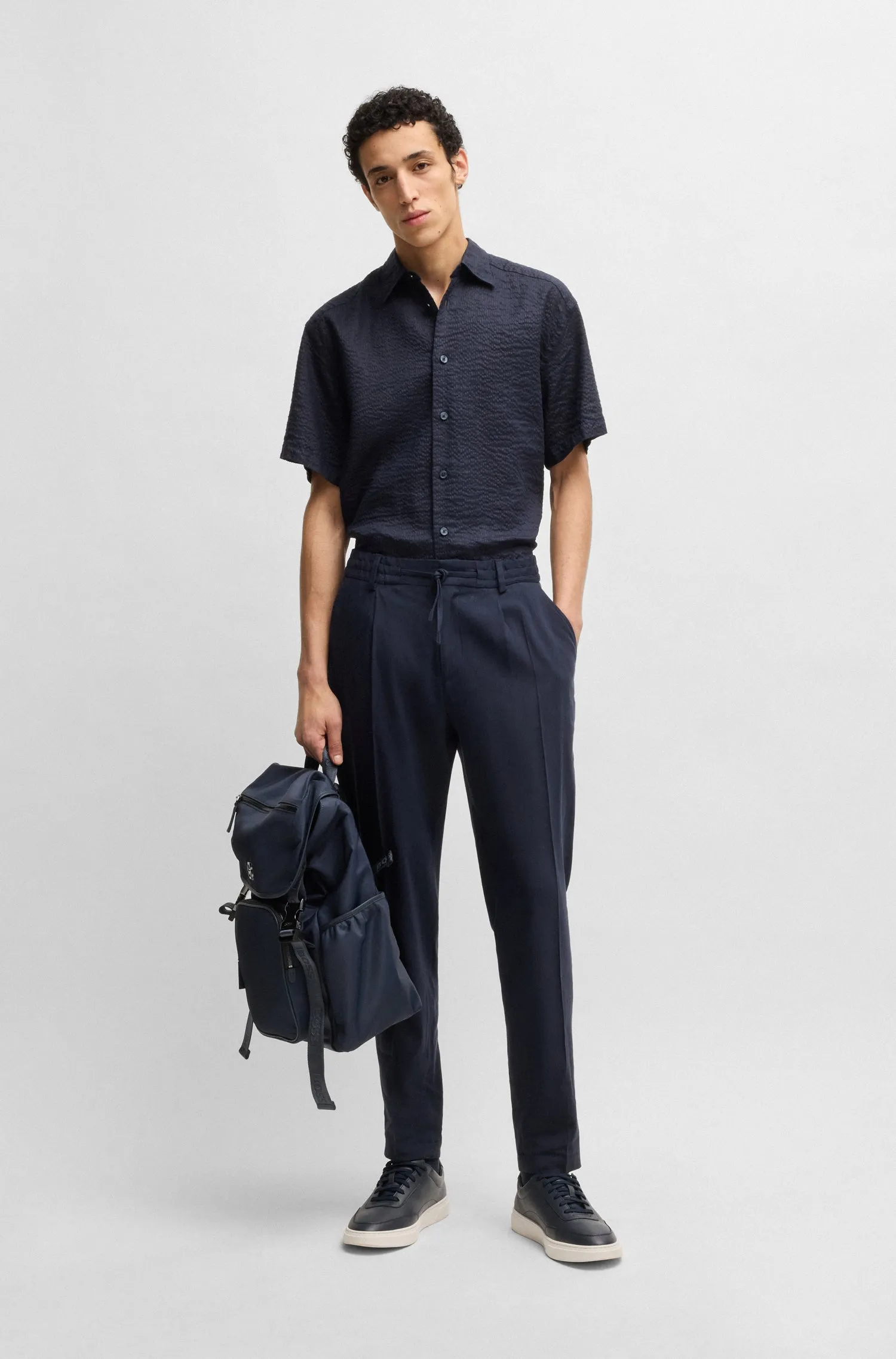 BOSS Casual Shirts Relaxed Fit in Linen - C-CORY-SH-252 10270939 01-50539536