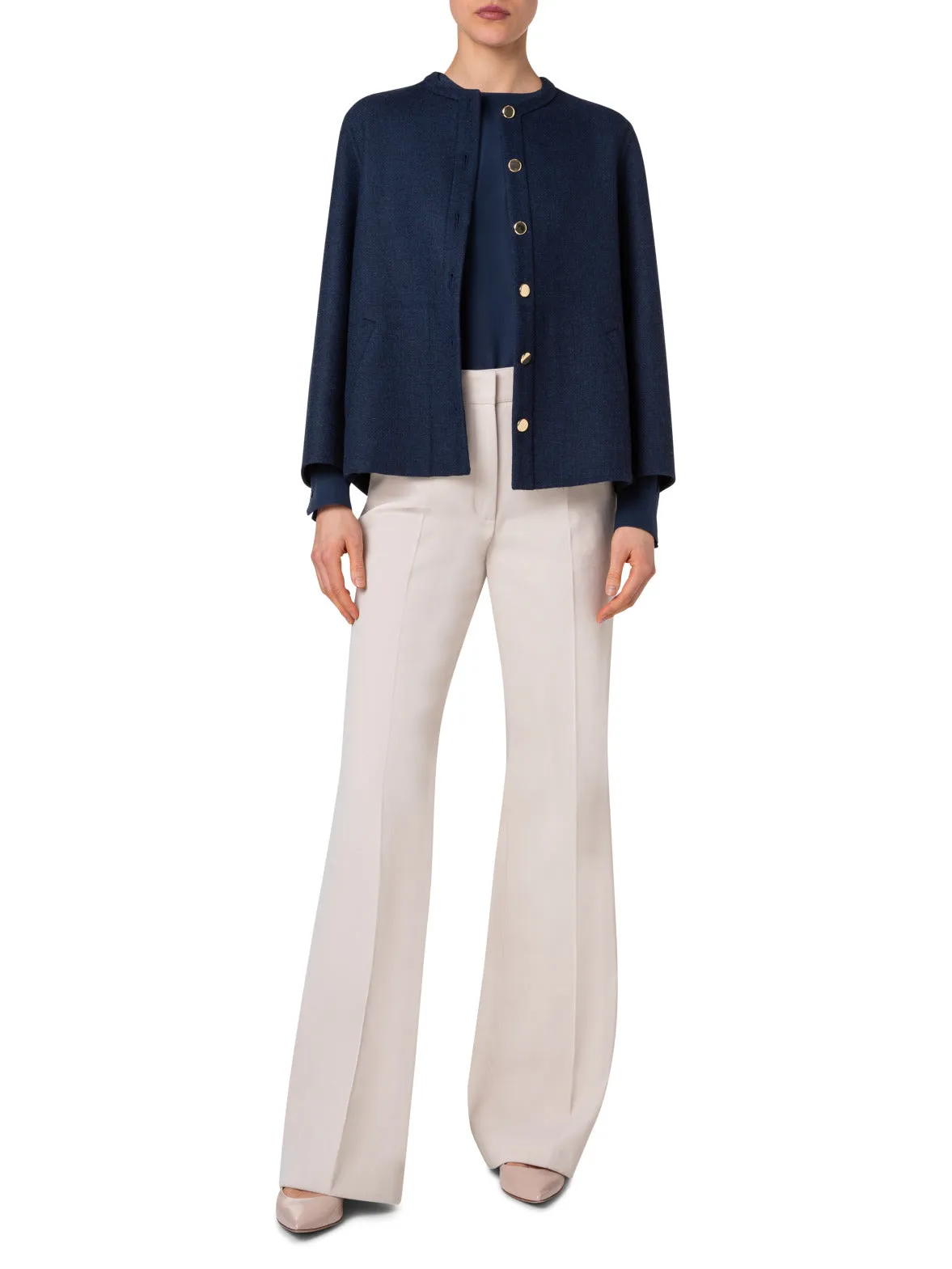 Boxy Wool Double-Face Jacket