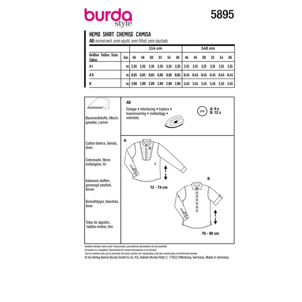 Burda Pattern 5895