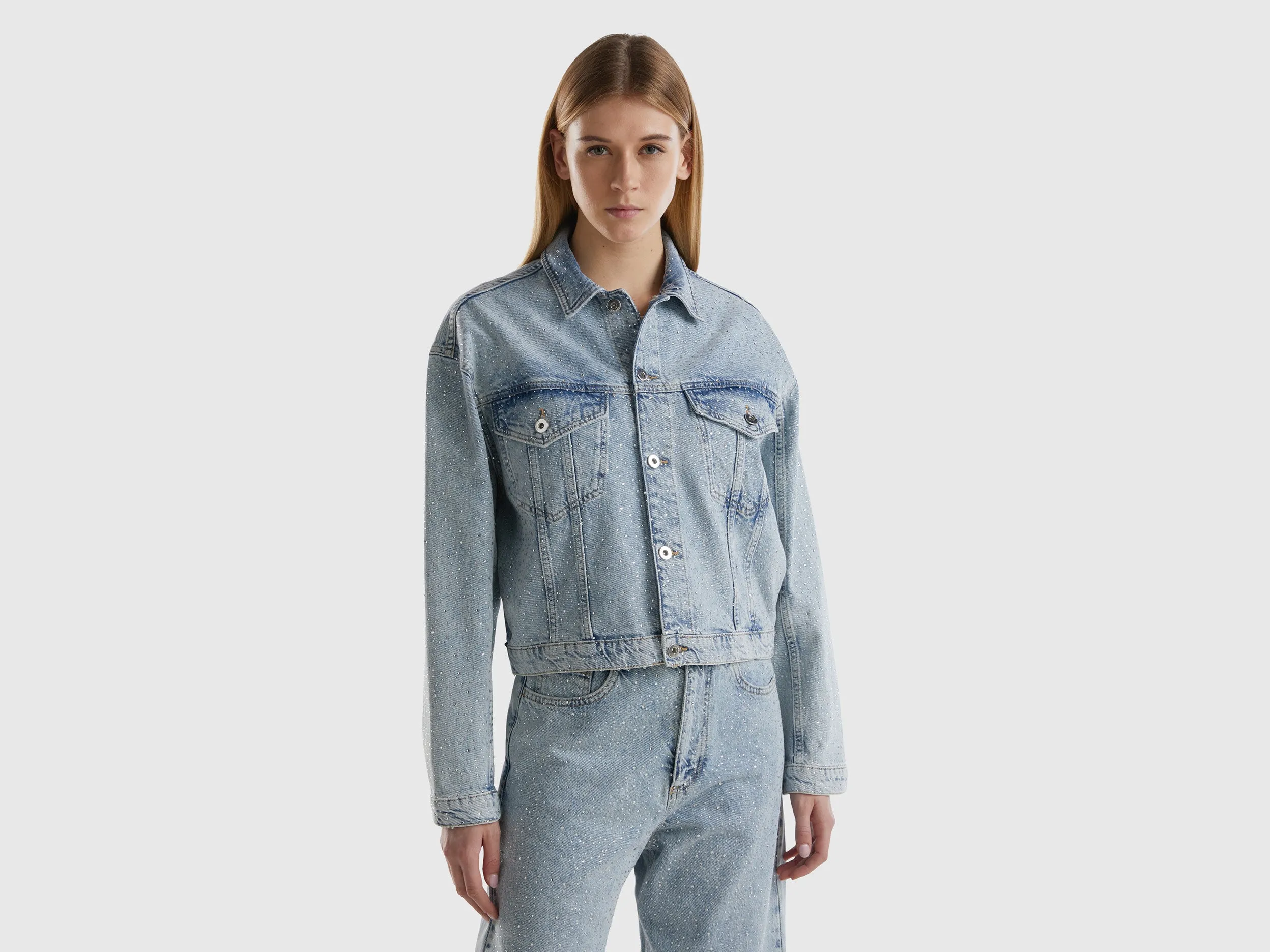 Button Down Collar Solid Jacket