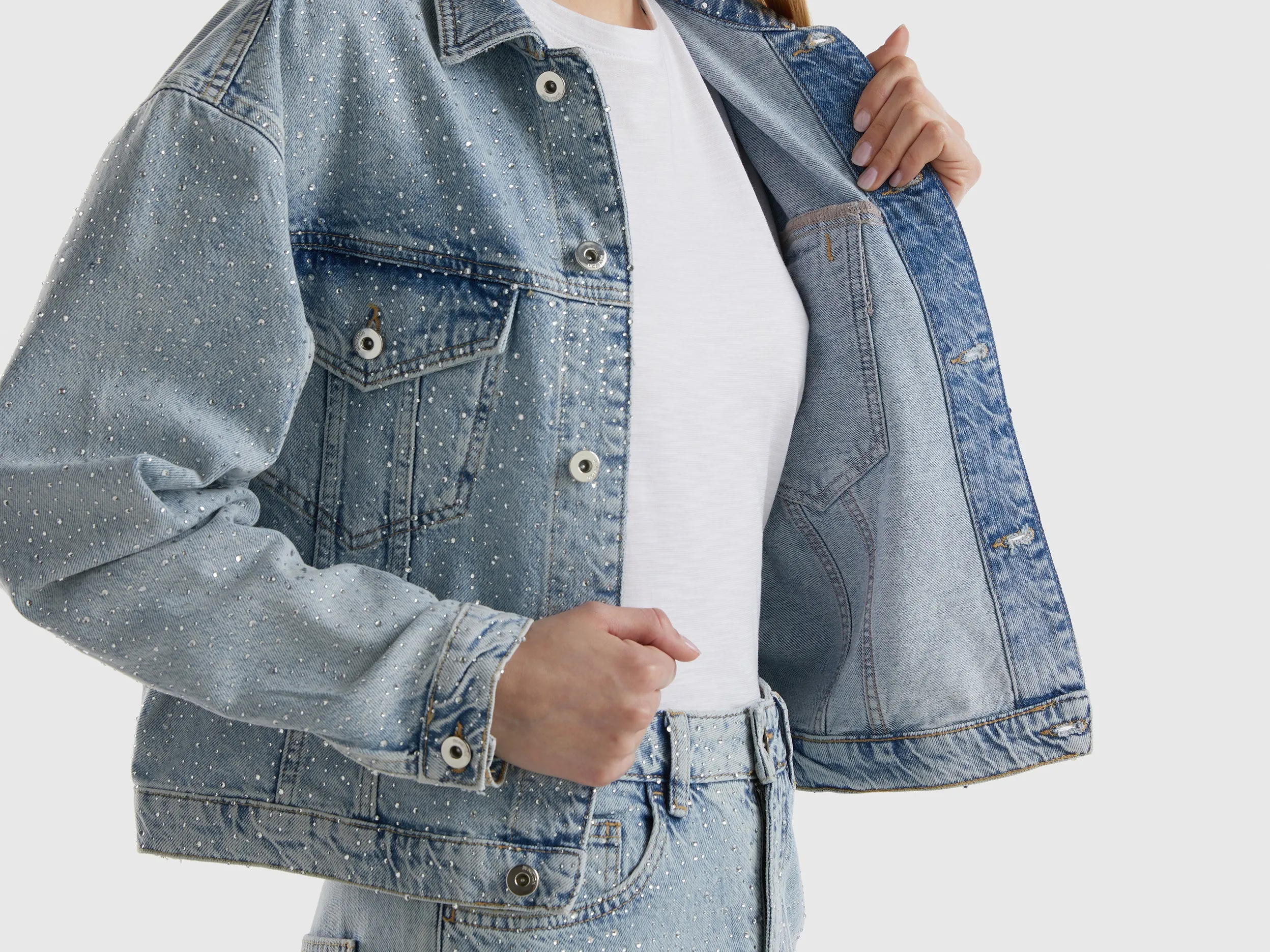 Button Down Collar Solid Jacket