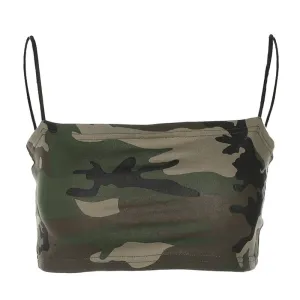 Camo Camisole Crop Top
