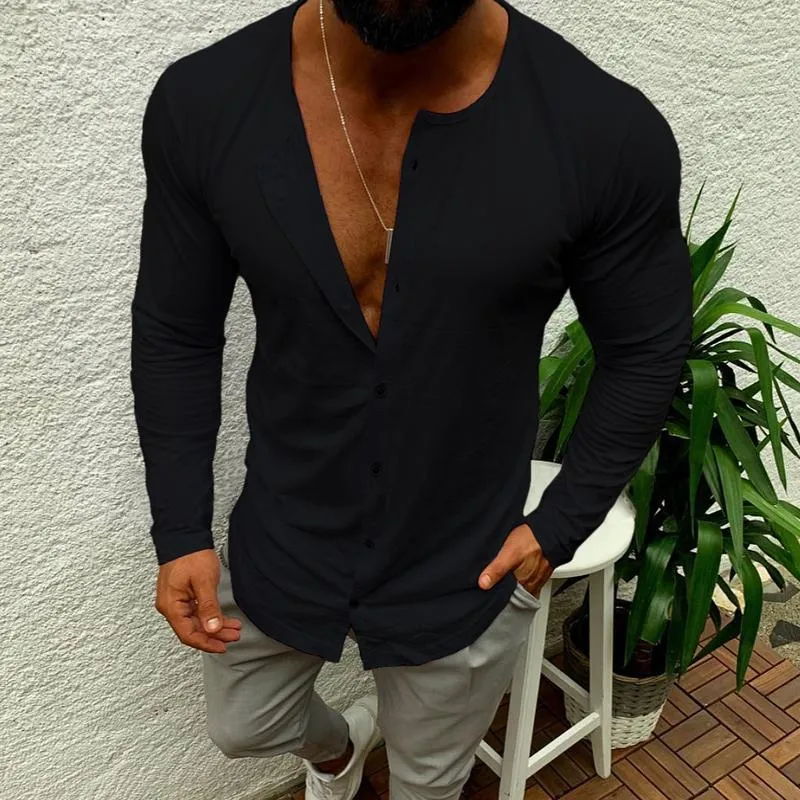 Cardigan t-shirt vintage à boutonnage simple