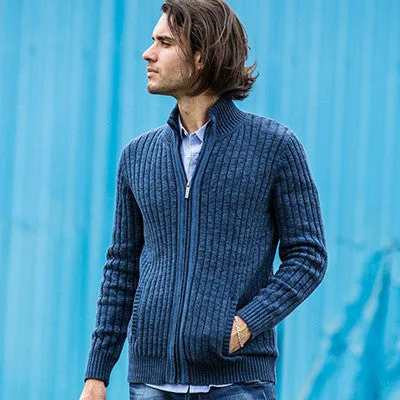 cardigans men sweaters knitwear zipper cardigan Top brand clothing fashion male christmas coat
