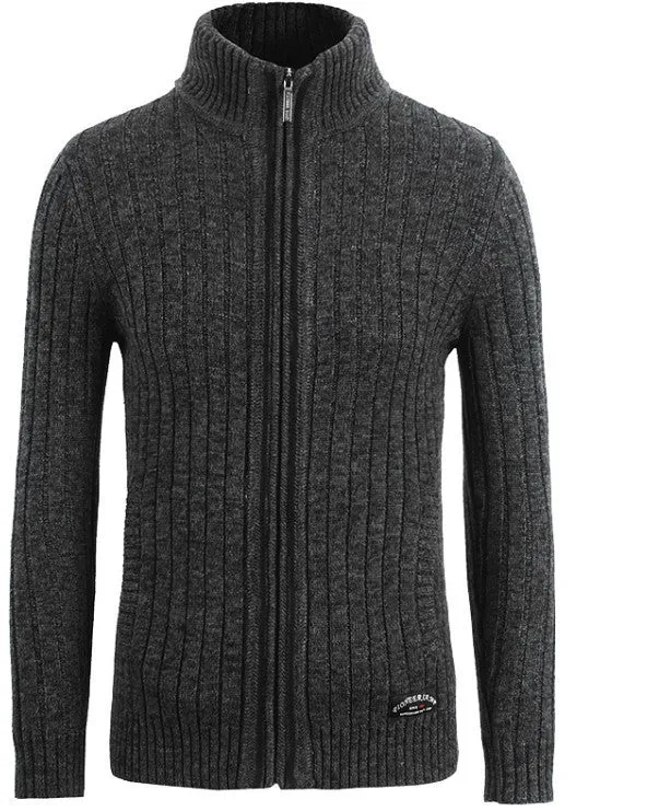cardigans men sweaters knitwear zipper cardigan Top brand clothing fashion male christmas coat