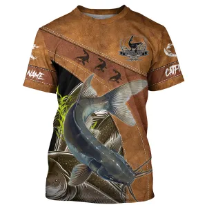 Catfish fishing Customize fishing T-shirt, personlized gift for fisherman NPQ392