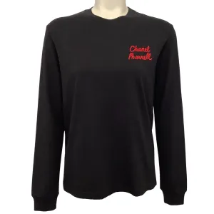 Chanel Black Cotton Long Sleeve Pharrell Wish List Tee Shirt