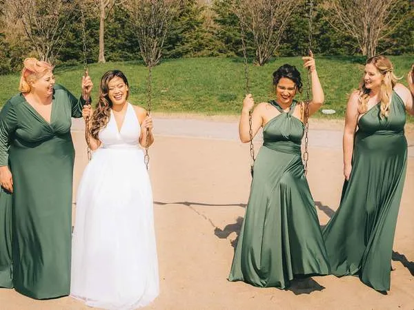Cheap Soft  Mismatched  Simple Fall Long Elegant Formal Bridesmaid Dresses ,PD0295