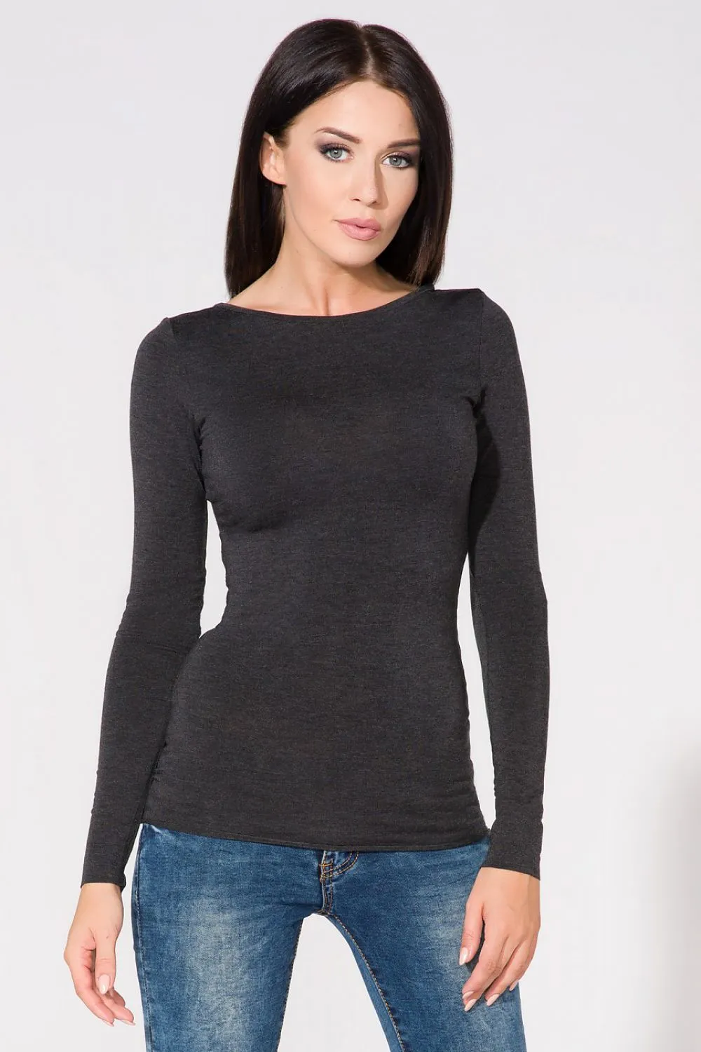 Chic Raw Hem Knit Blouse