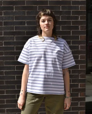 Chimala Basque Tee in White & Blue