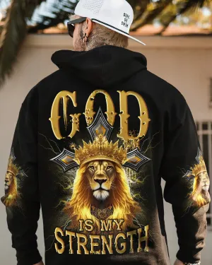 Christianartbag 3D T-Shirt For Men, God Is My Strength Men's All Over Print Shirt, Christian T-Shirt, Christian 3D T-Shirt, Unisex T-Shirt, CAB1011223.