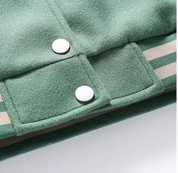 Classic Men's Relaxed-fit Street Style Varsity Jacket