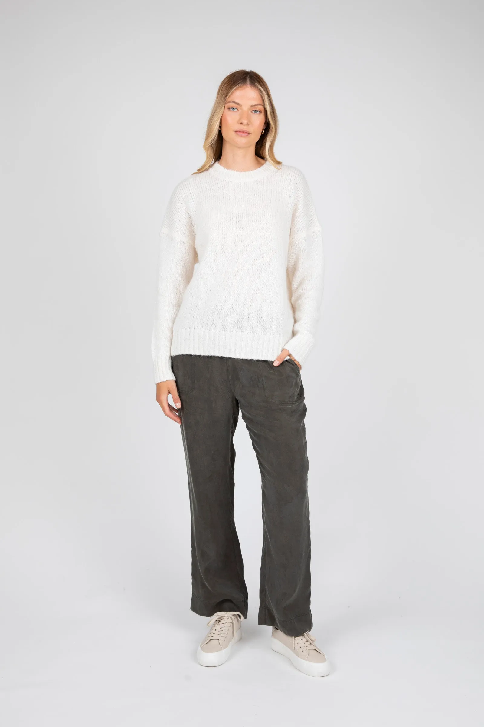 Cloud Crew Neck Knit - Ivory