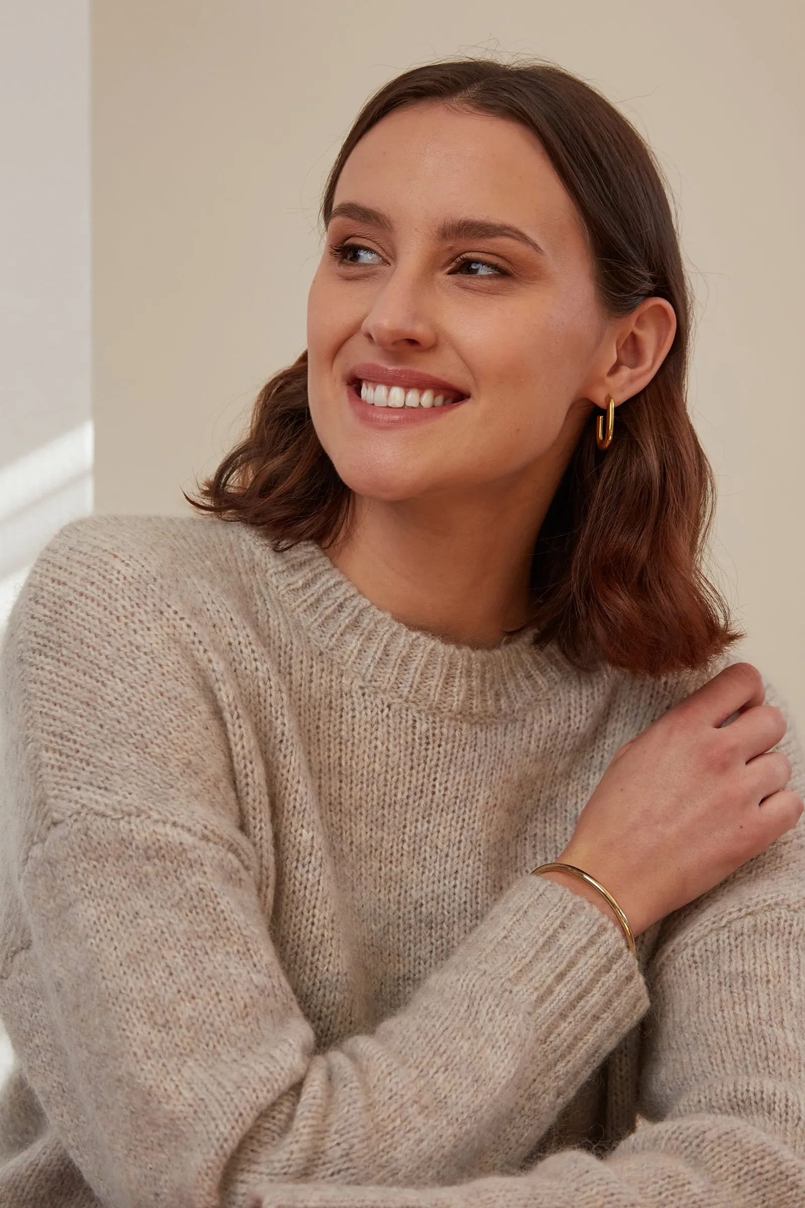 Cloud Crew Neck Knit - Storm Marle