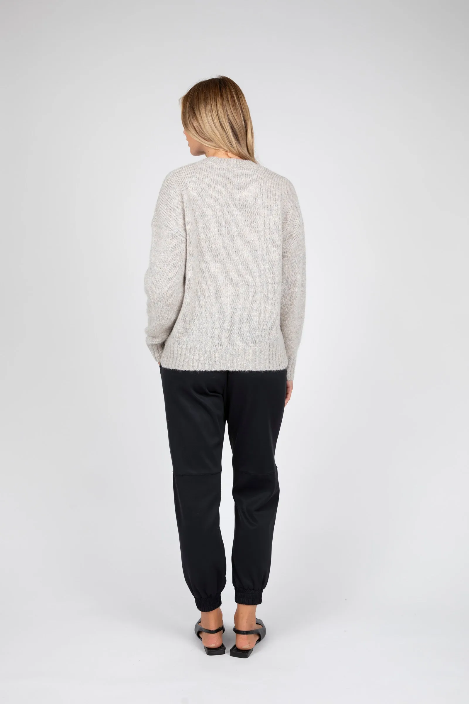 Cloud Crew Neck Knit - Storm Marle