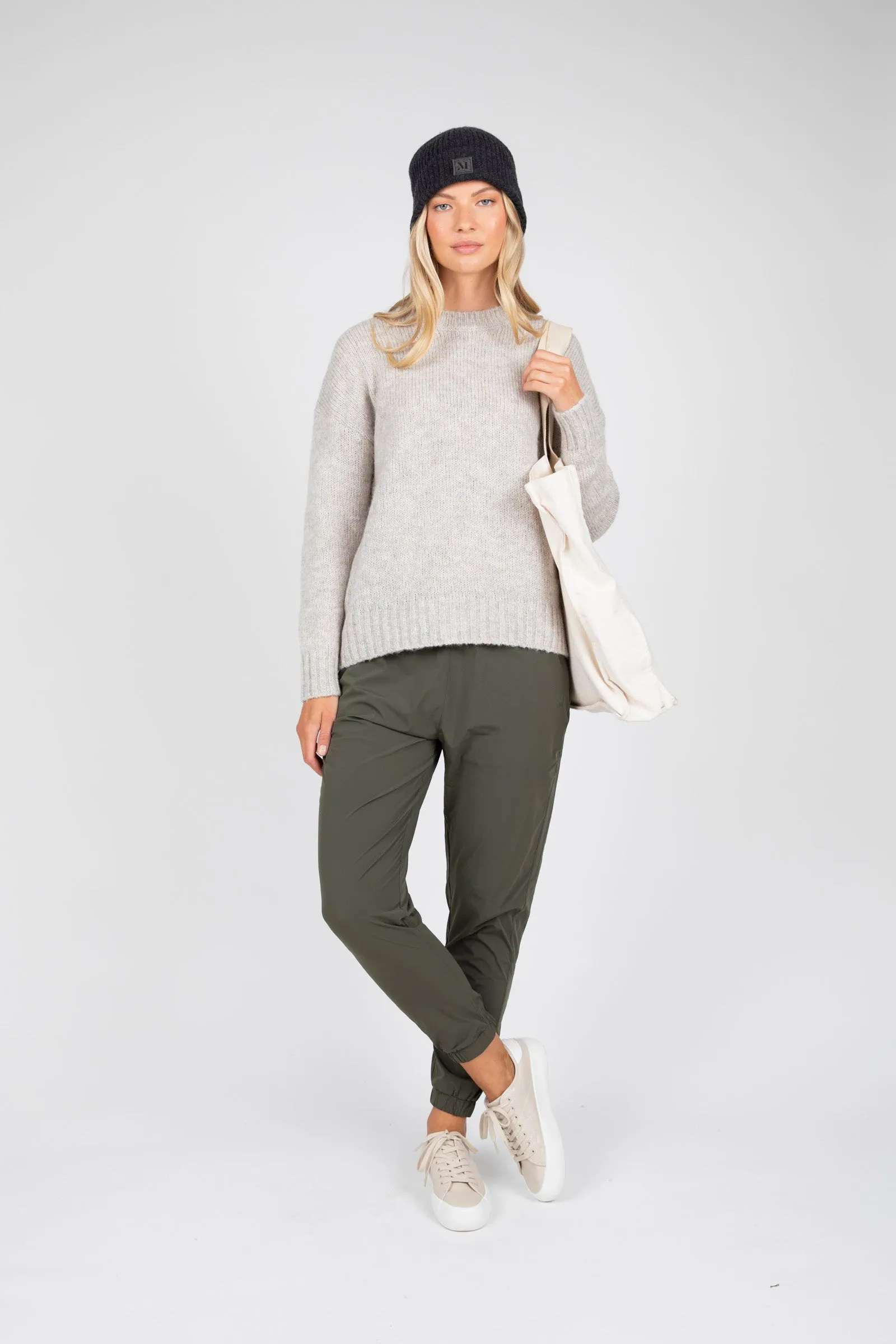 Cloud Crew Neck Knit - Storm Marle