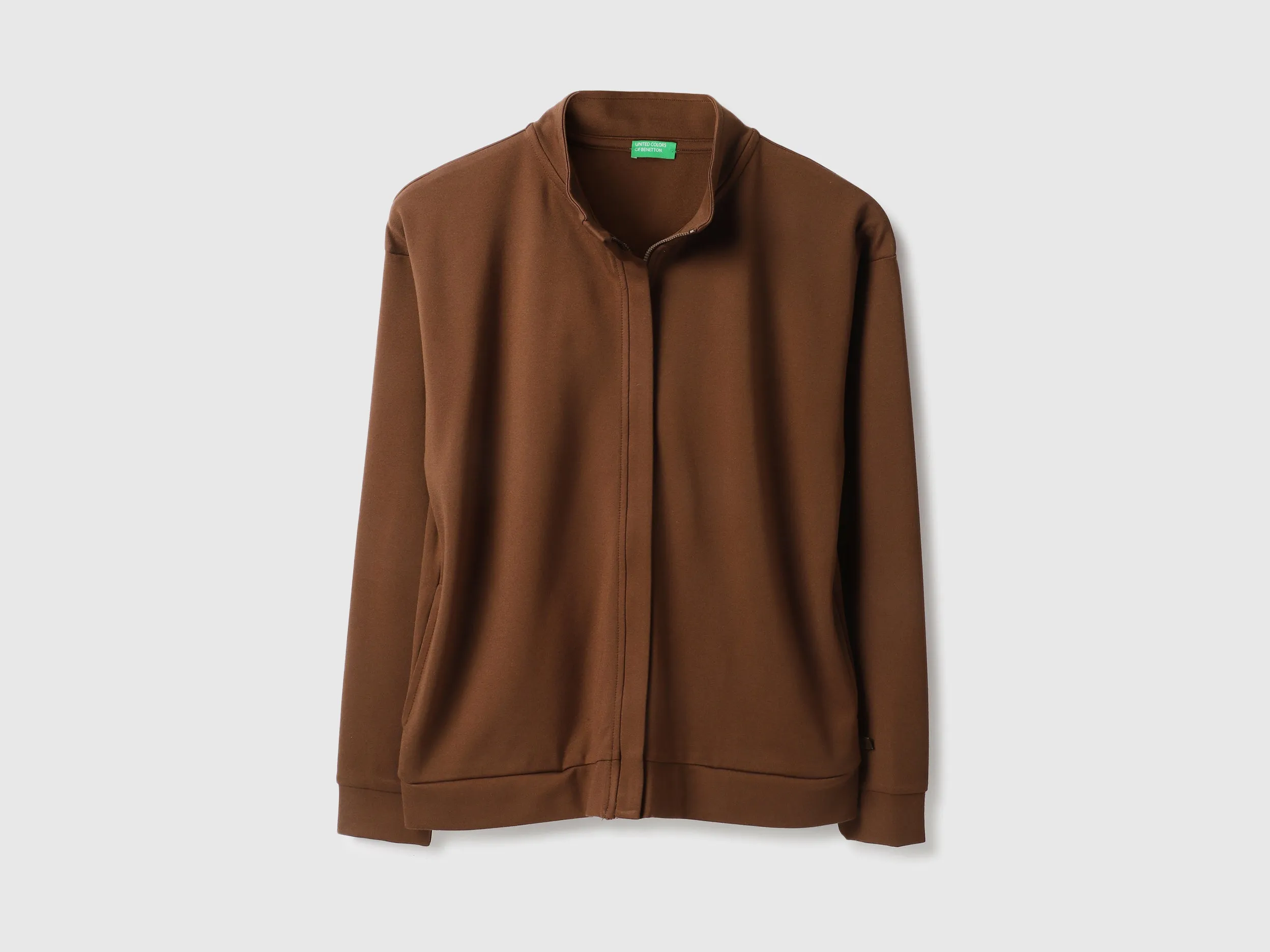 Collared Neck Solid Jackets