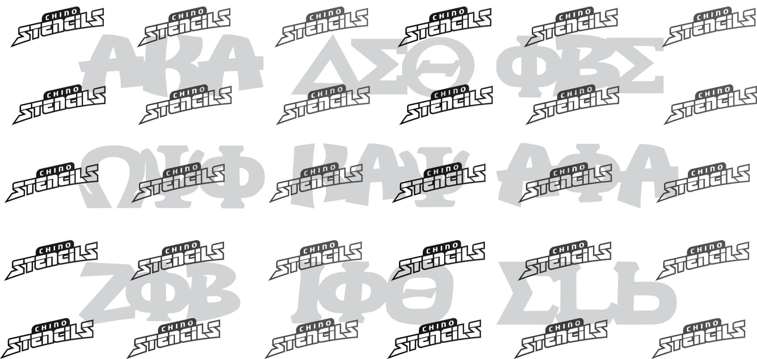 College Fraternity Pack 1 # 2415 Art stencils