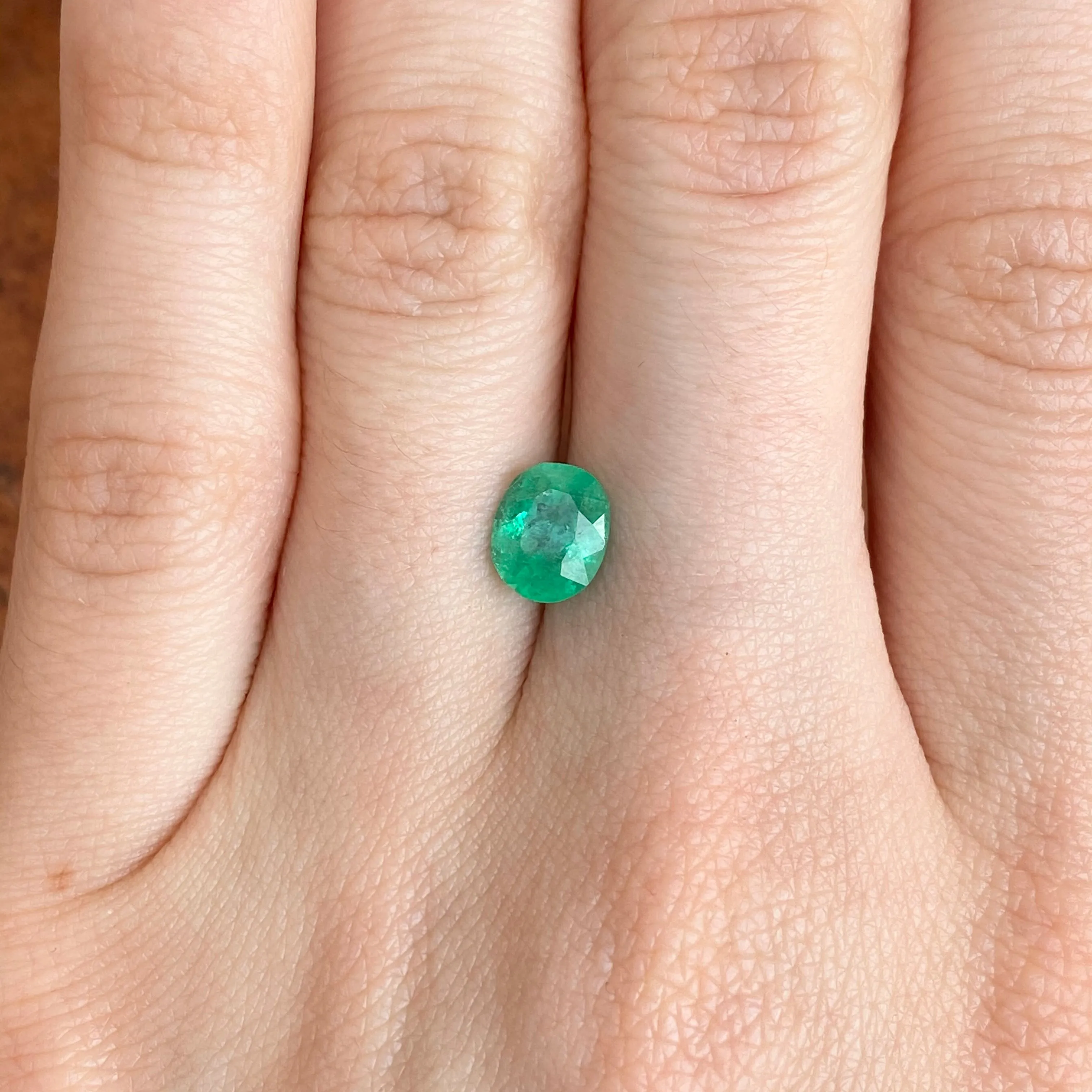Colombian Emerald Oval Cut Loose Emerald 1.32 CT