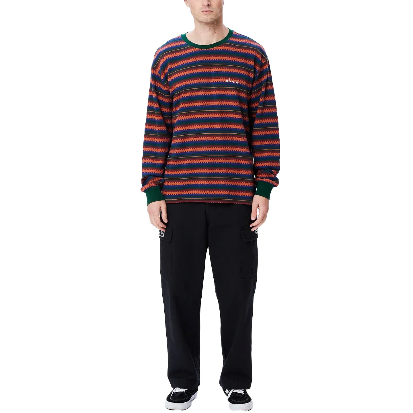 Complex jacquard tee ls