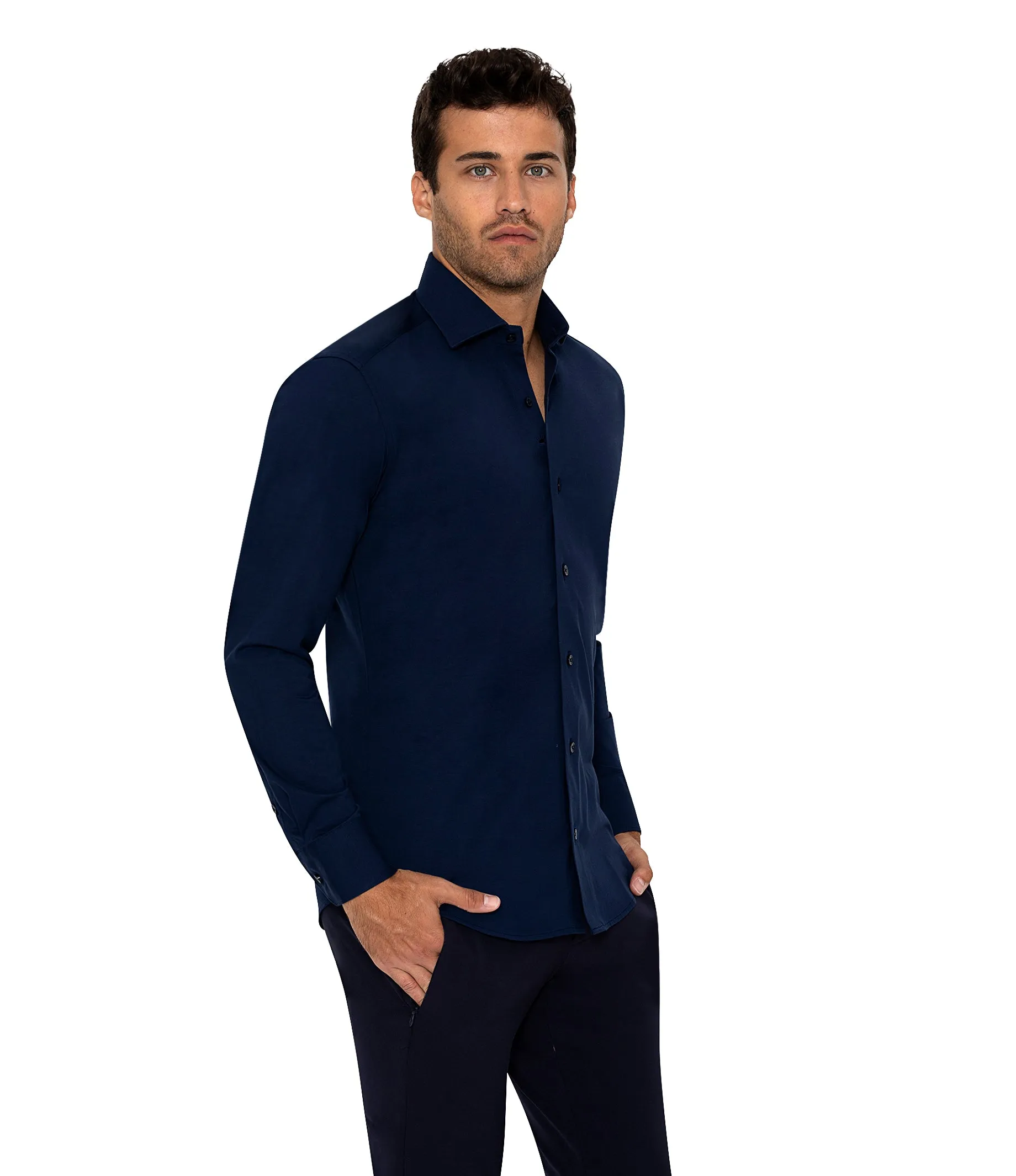COOPER NAVY KNIT SHIRT