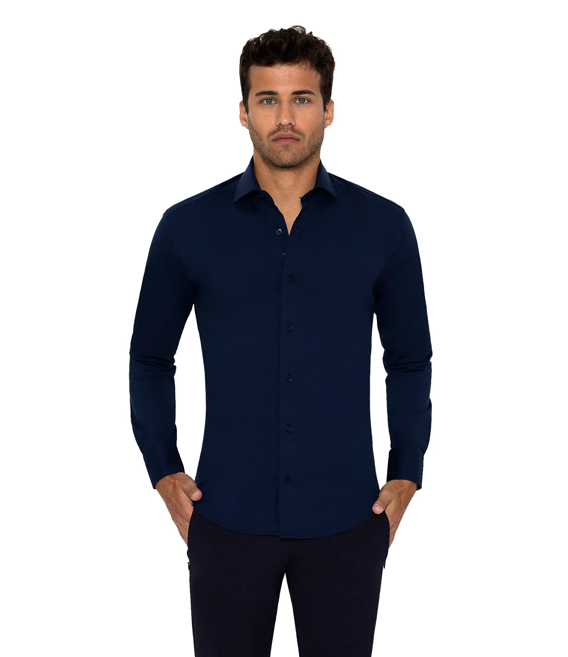 COOPER NAVY KNIT SHIRT