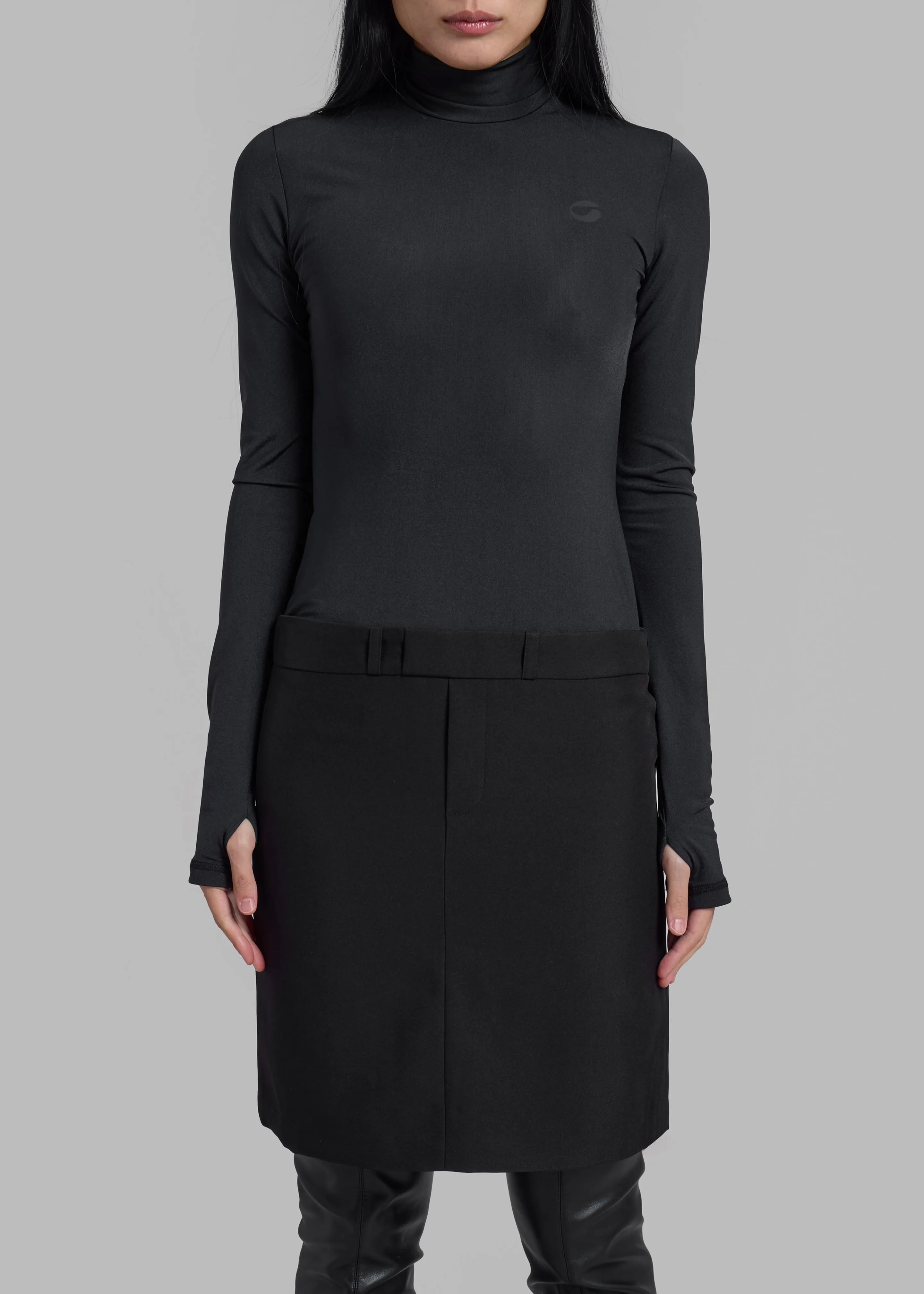 Coperni Hybrid Tailored Dress - Black