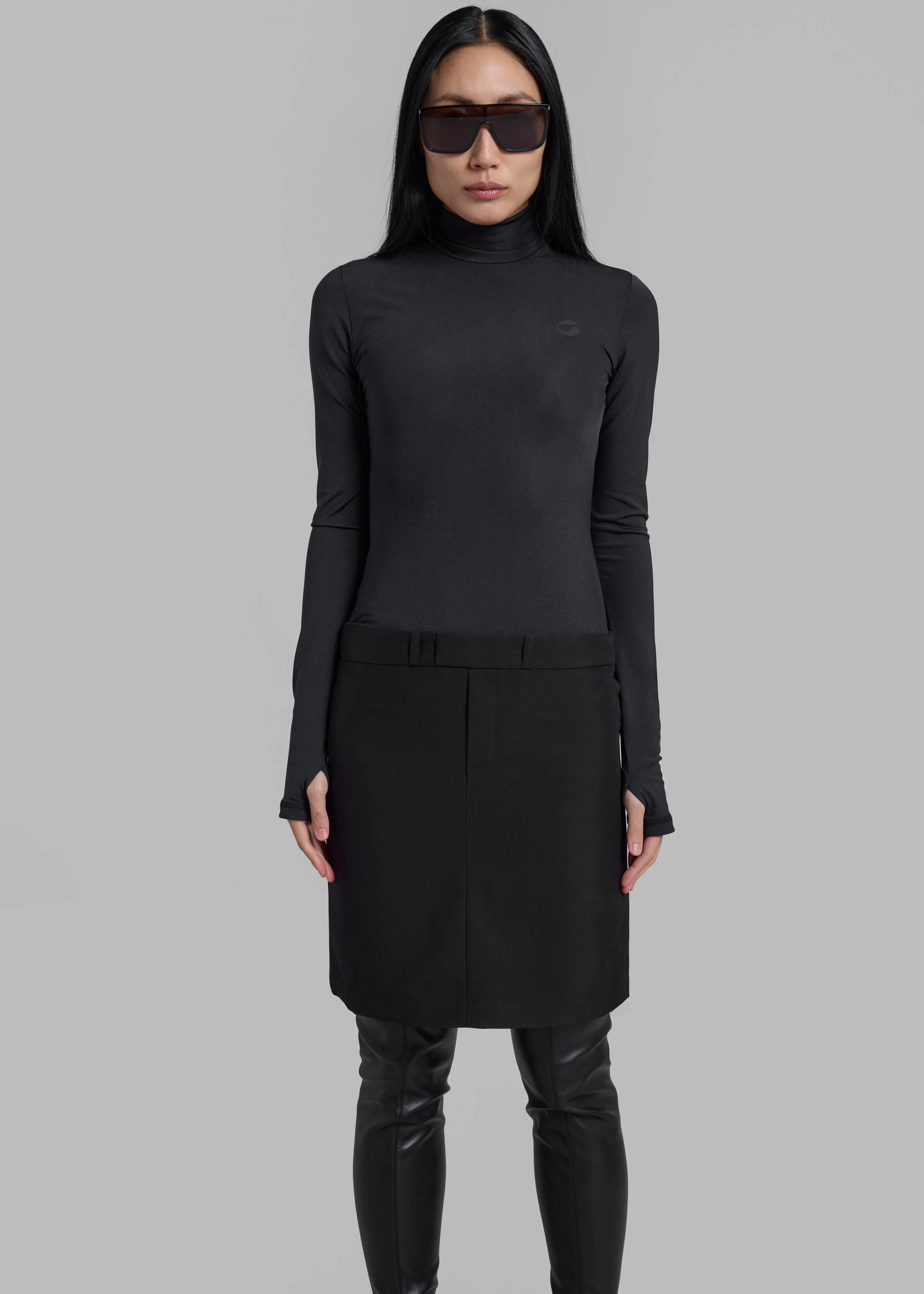 Coperni Hybrid Tailored Dress - Black