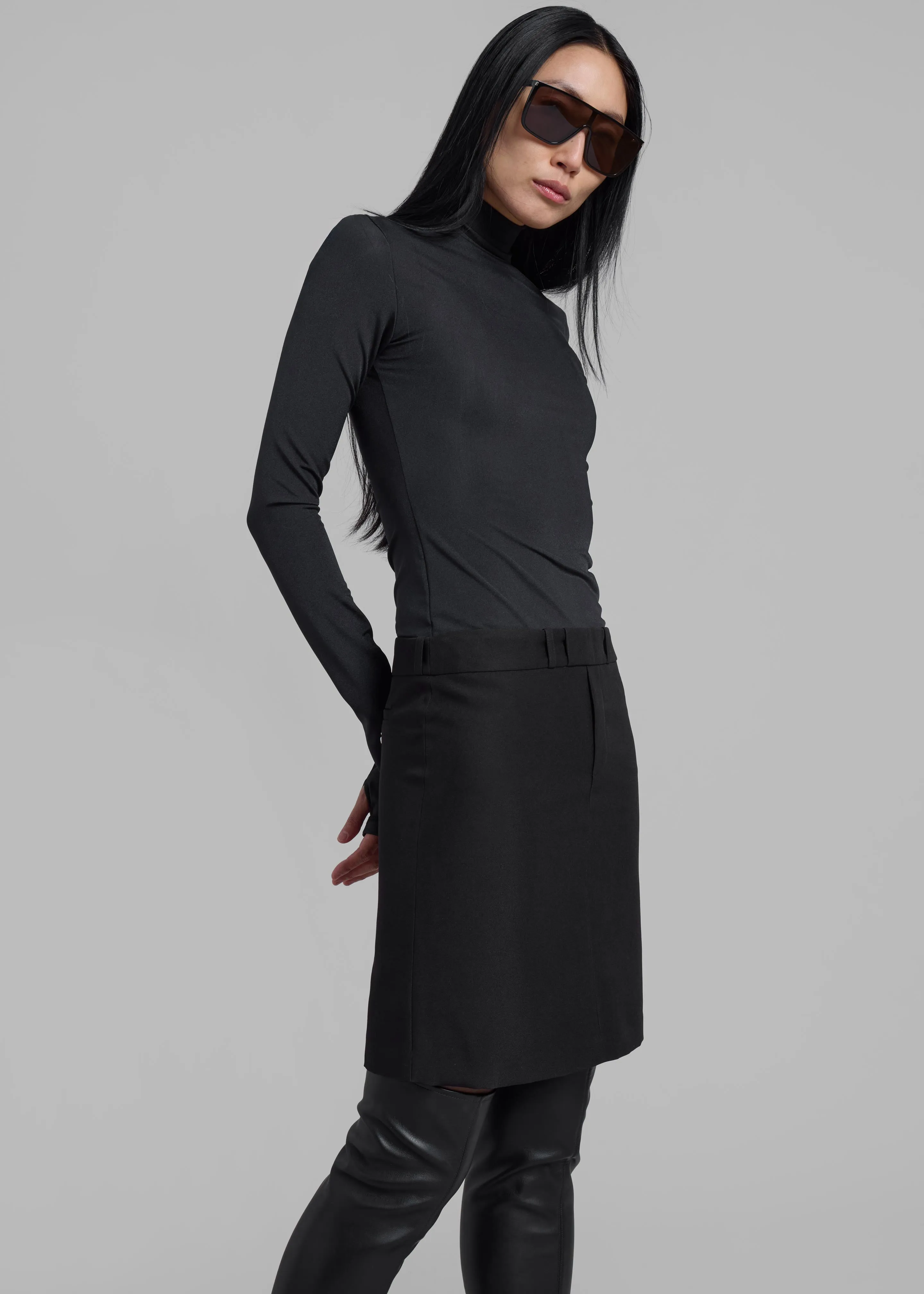 Coperni Hybrid Tailored Dress - Black