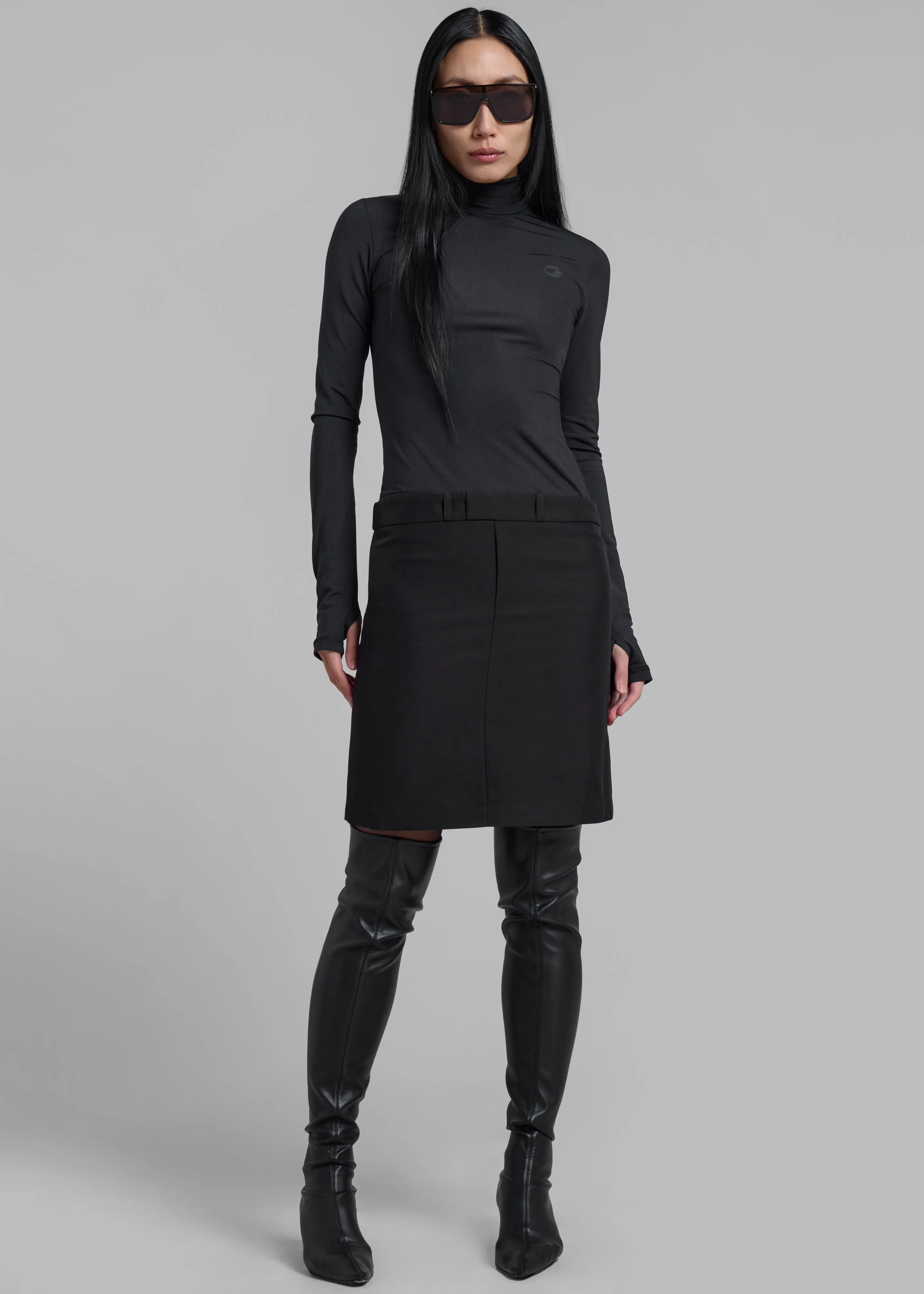 Coperni Hybrid Tailored Dress - Black