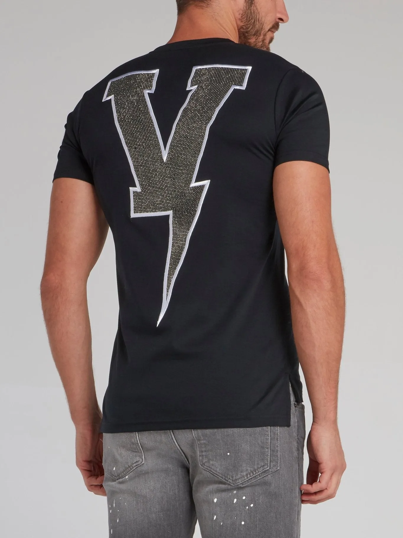 Cosmos Black Studded T-Shirt