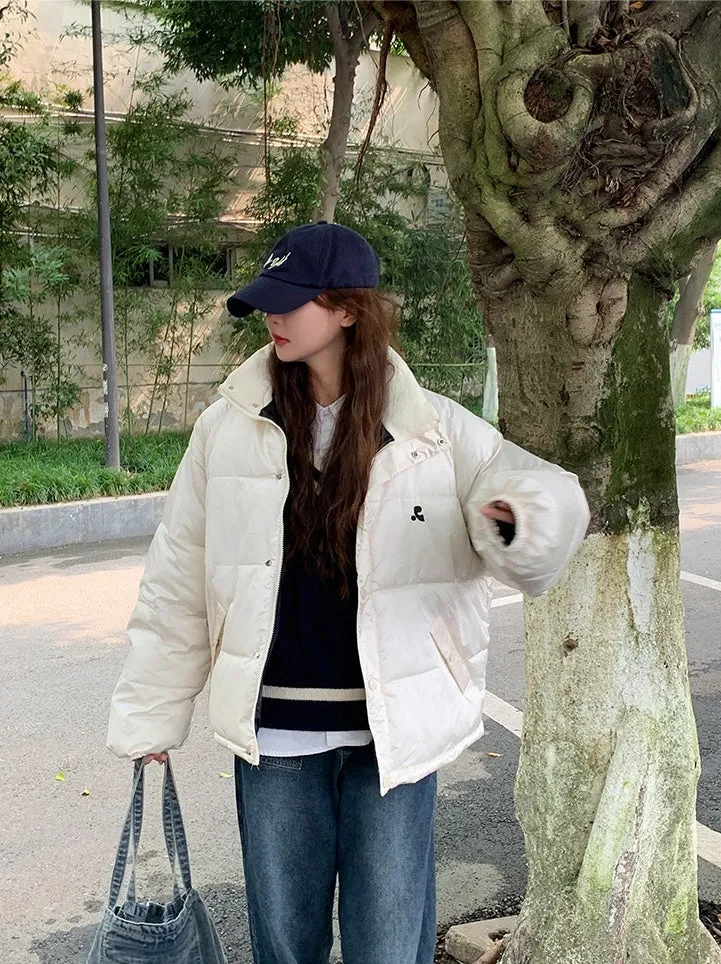 Cozy Women's Easy-to-Clean Polyester Puffer Jacket