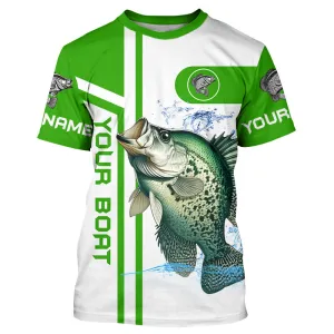 Crappie fishing Customize name and boat name 3D All Over Printed Tshirt - NPQ613