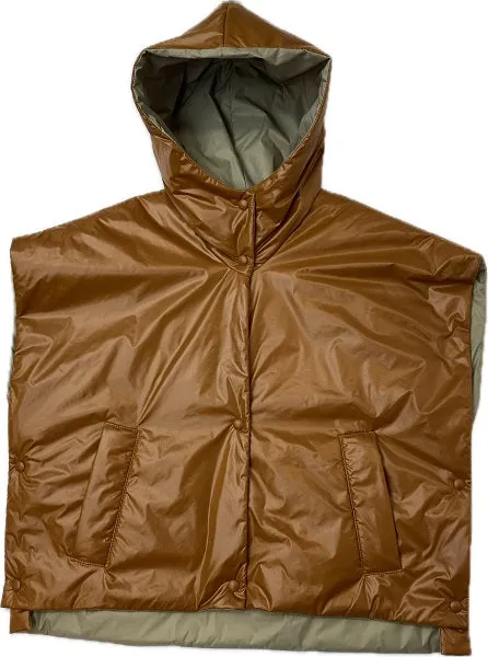 CROPPED LIGHT PADDED VEST WITH HOOD