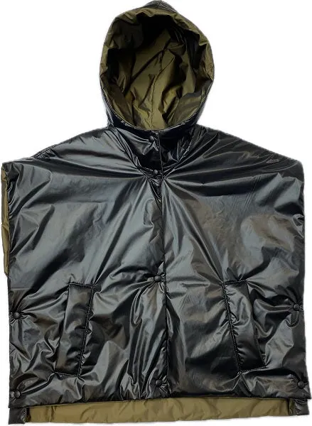 CROPPED LIGHT PADDED VEST WITH HOOD