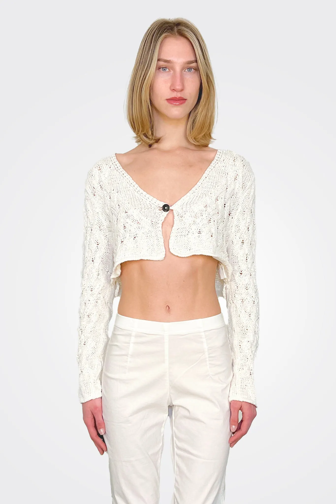 Cropped Mini Cardigan - Callas