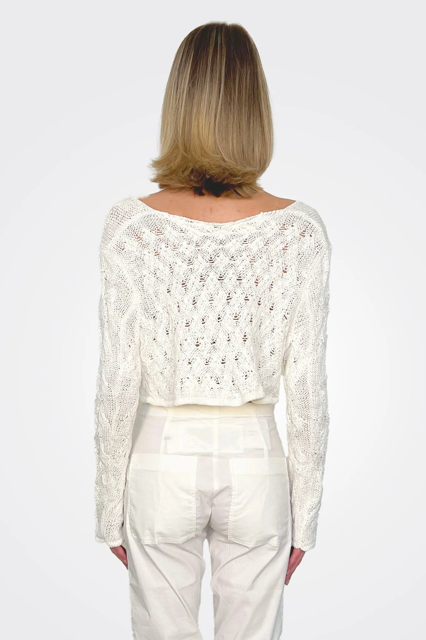 Cropped Mini Cardigan - Callas
