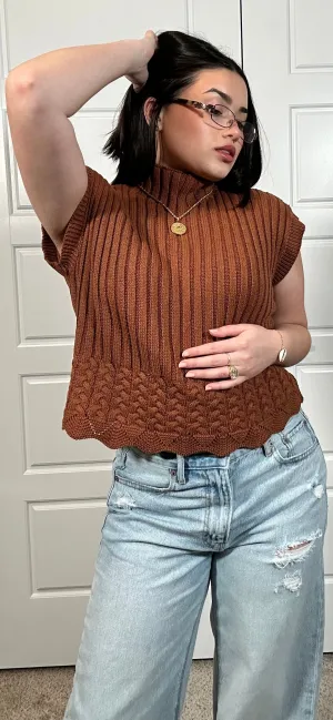 Cropped Sweater Vest