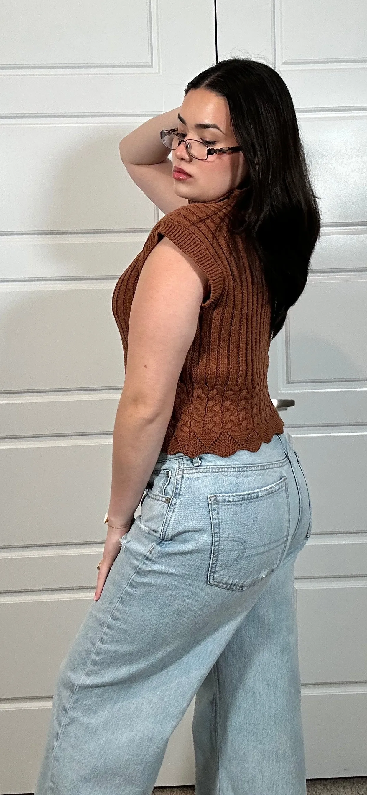 Cropped Sweater Vest